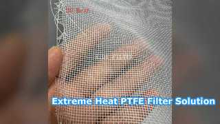 Υψηλής θερμοκρασίας PTFE Φίλτρο Πανί Ανθεκτικό σε οξύ Διάλυμα